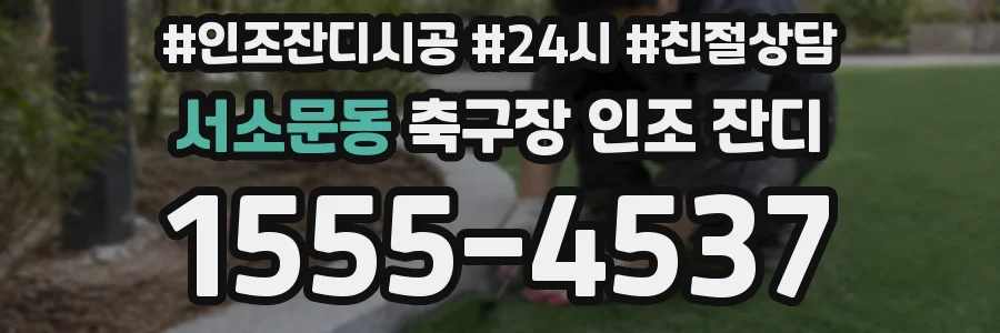 서소문동 축구장 인조 잔디