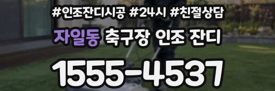 자일동 축구장 인조 잔디