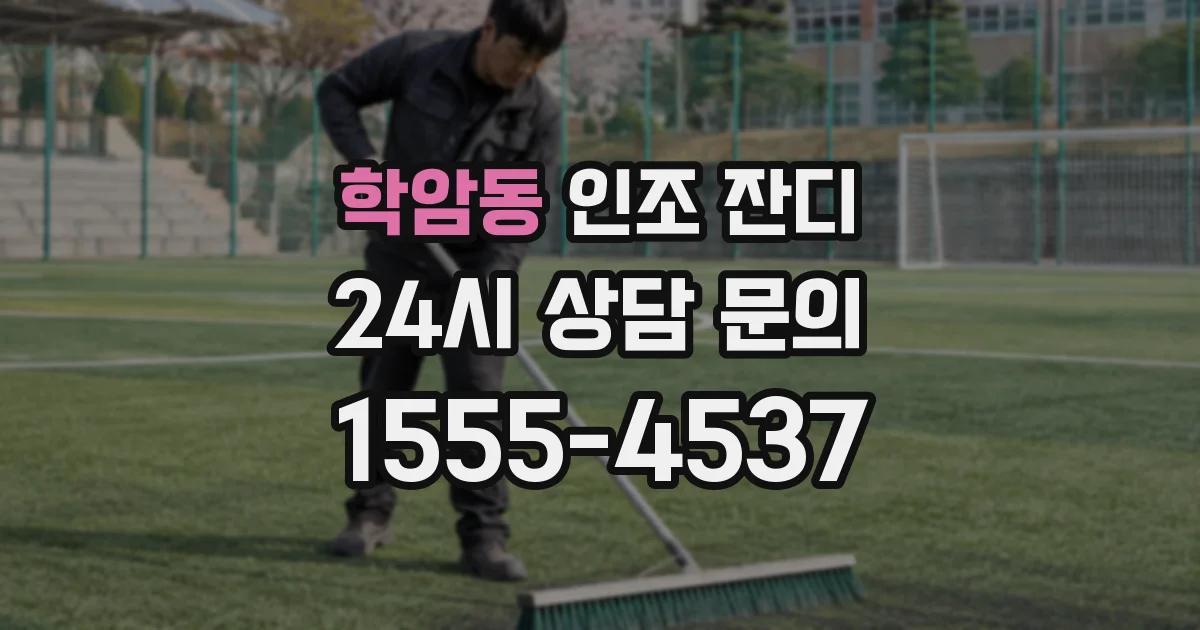 학암동 인조 잔디