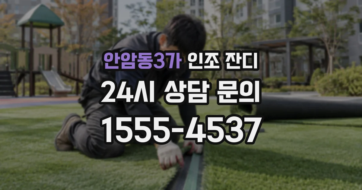안암동3가 인조 잔디