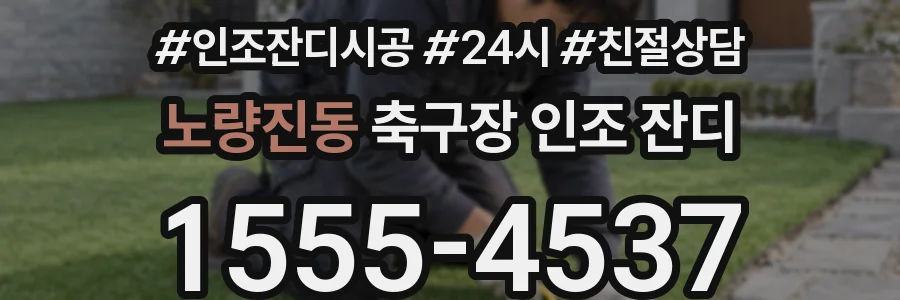 노량진동 축구장 인조 잔디
