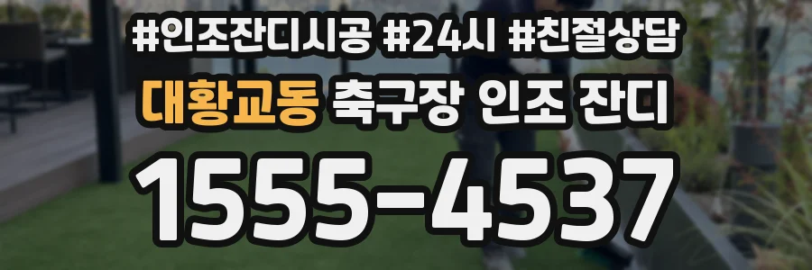 대황교동 축구장 인조 잔디