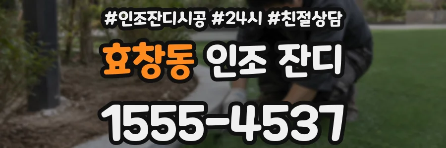 효창동 인조 잔디