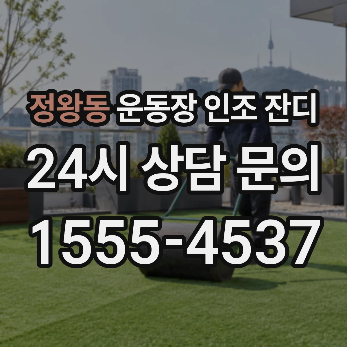 정왕동 운동장 인조 잔디