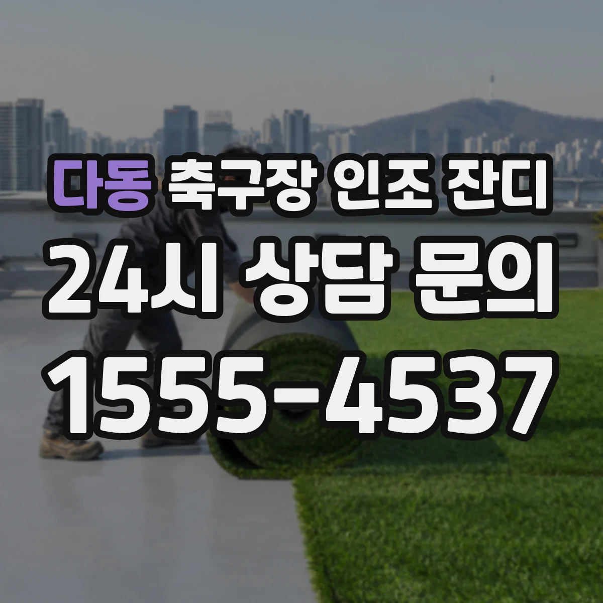 다동 축구장 인조 잔디