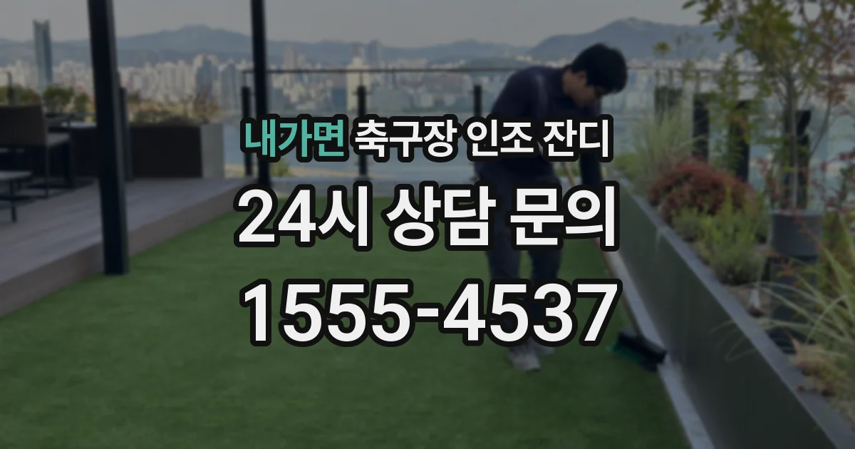 내가면 축구장 인조 잔디