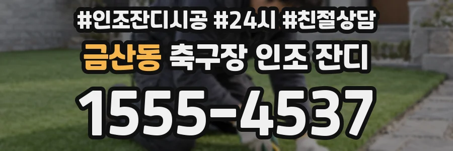 금산동 축구장 인조 잔디