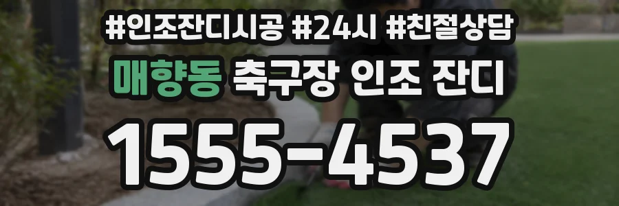 매향동 축구장 인조 잔디