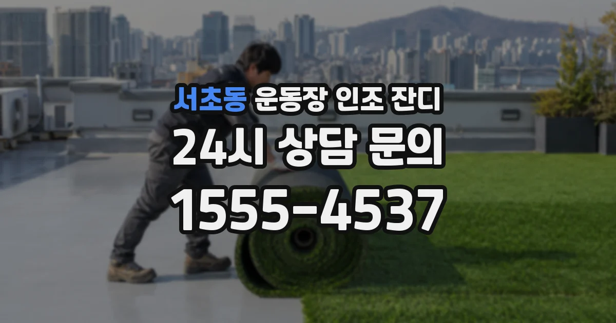서초동 운동장 인조 잔디