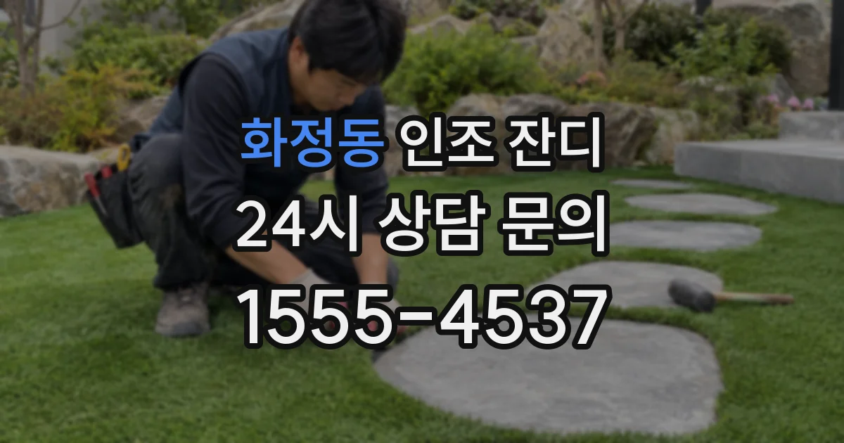 화정동 인조 잔디