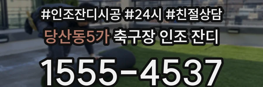 당산동5가 축구장 인조 잔디