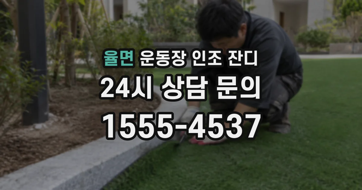 율면 운동장 인조 잔디