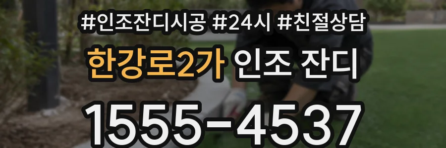 한강로2가 인조 잔디