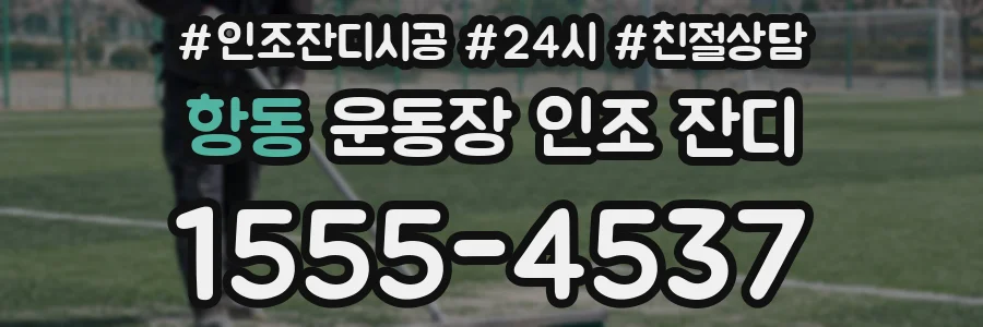 항동 운동장 인조 잔디