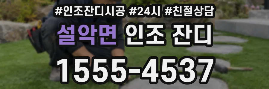 설악면 인조 잔디