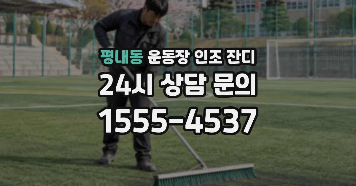 평내동 운동장 인조 잔디