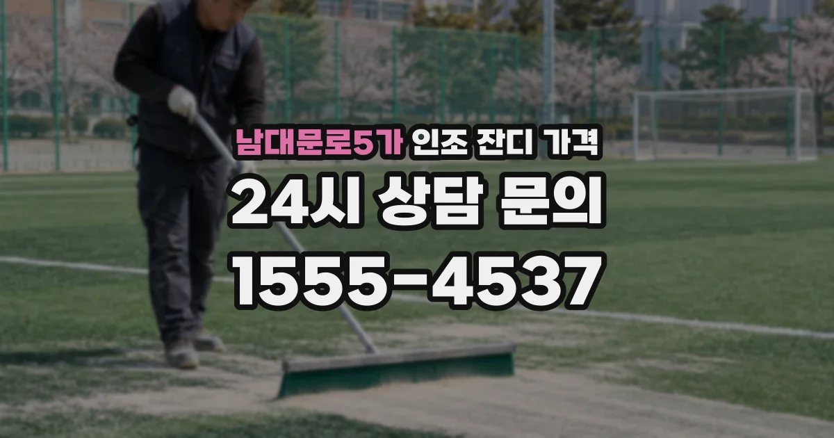 남대문로5가 인조 잔디 가격