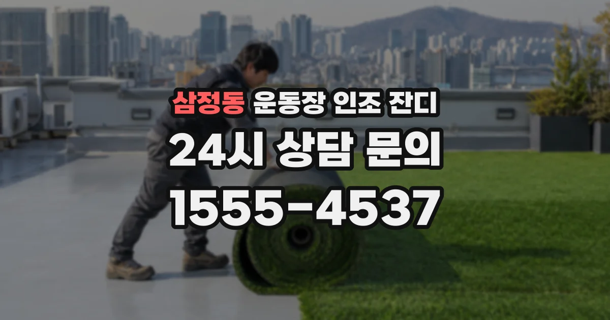 삼정동 운동장 인조 잔디