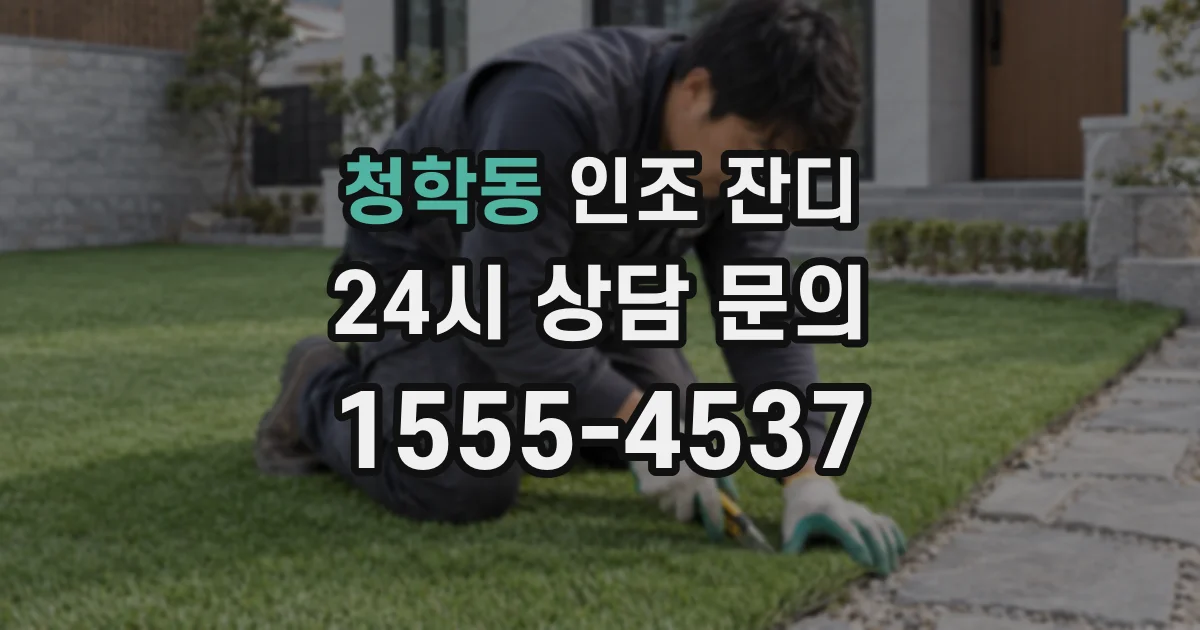 청학동 인조 잔디