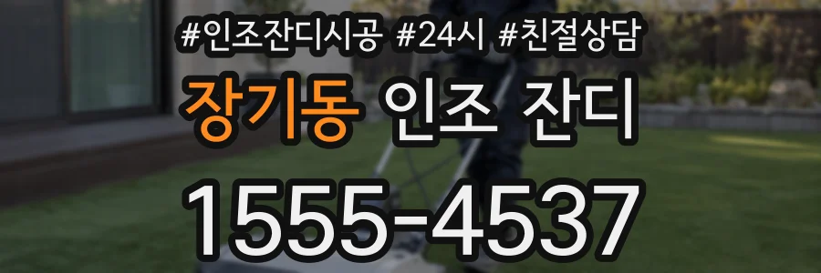 장기동 인조 잔디