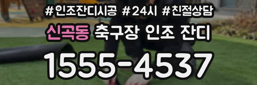 신곡동 축구장 인조 잔디