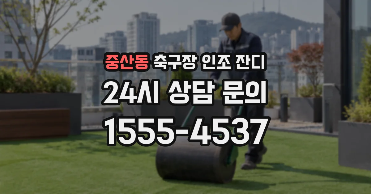 중산동 축구장 인조 잔디