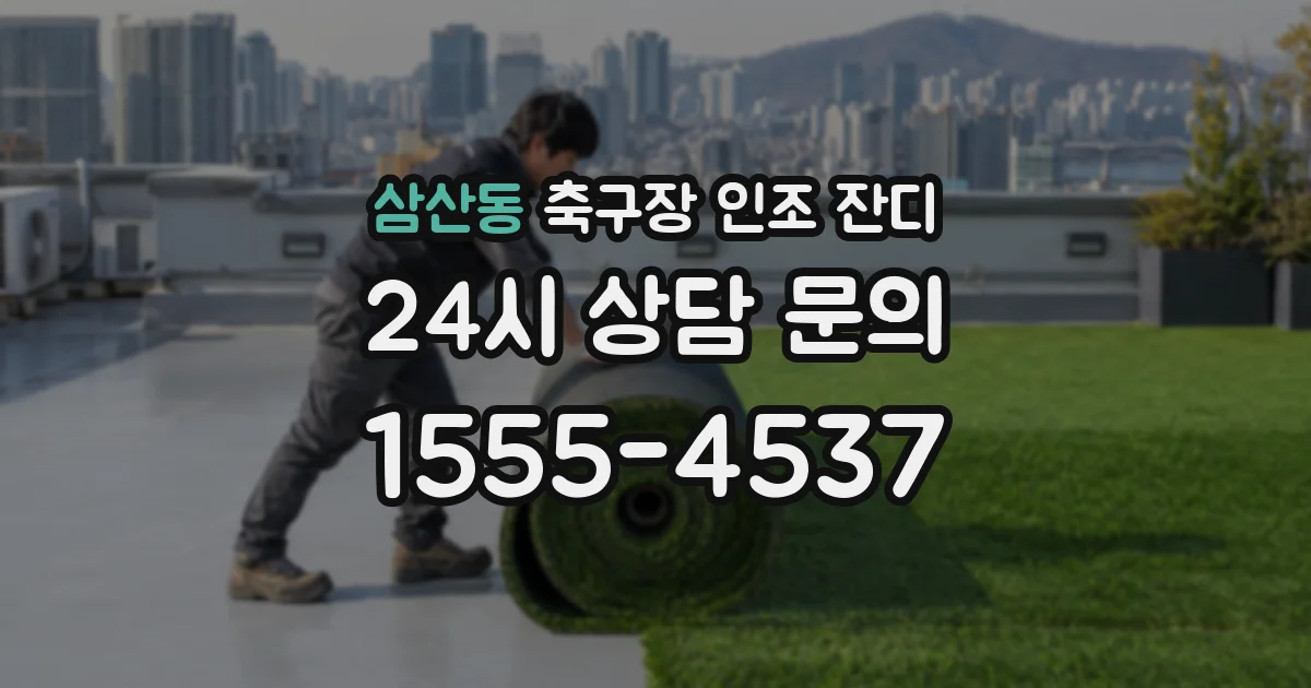 삼산동 축구장 인조 잔디
