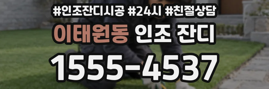 이태원동 인조 잔디