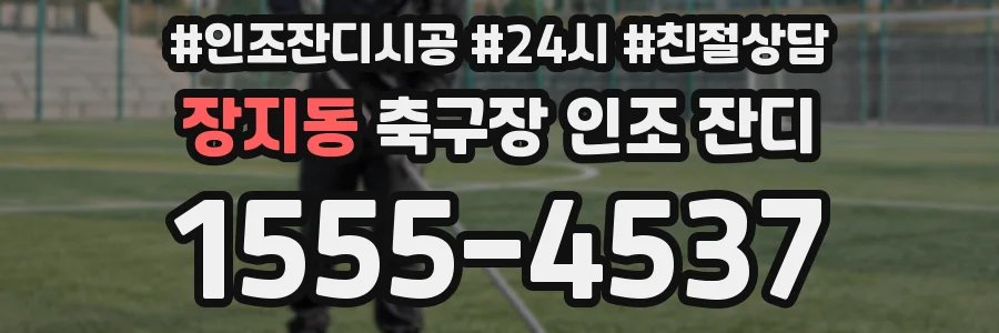 장지동 축구장 인조 잔디