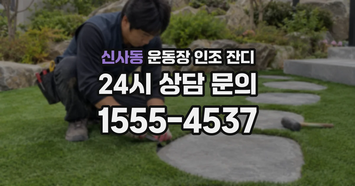신사동 운동장 인조 잔디