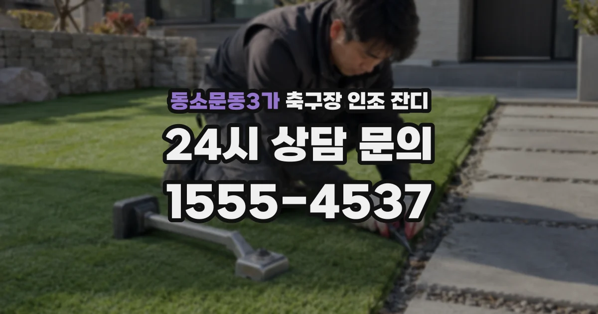 동소문동3가 축구장 인조 잔디