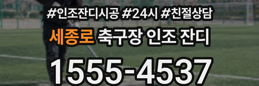 세종로 축구장 인조 잔디