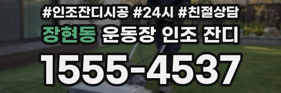 장현동 운동장 인조 잔디