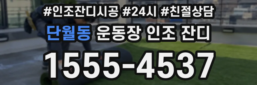 단월동 운동장 인조 잔디