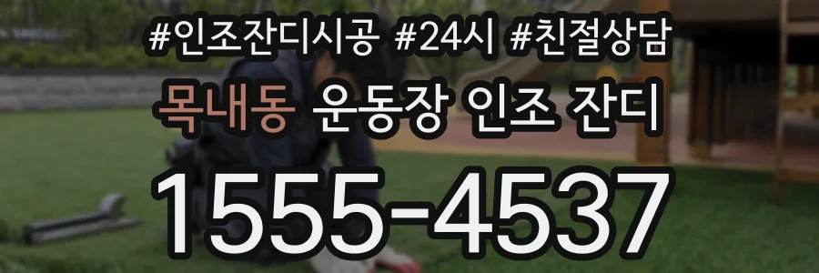 목내동 운동장 인조 잔디