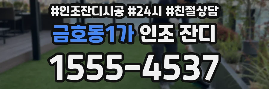 금호동1가 인조 잔디
