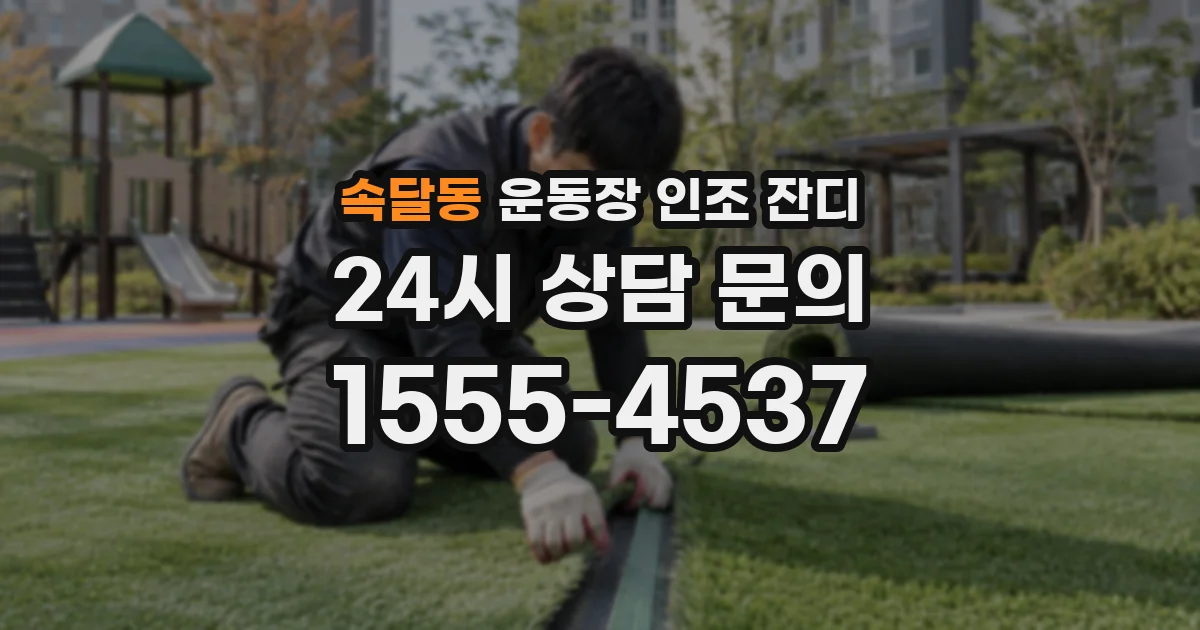 속달동 운동장 인조 잔디