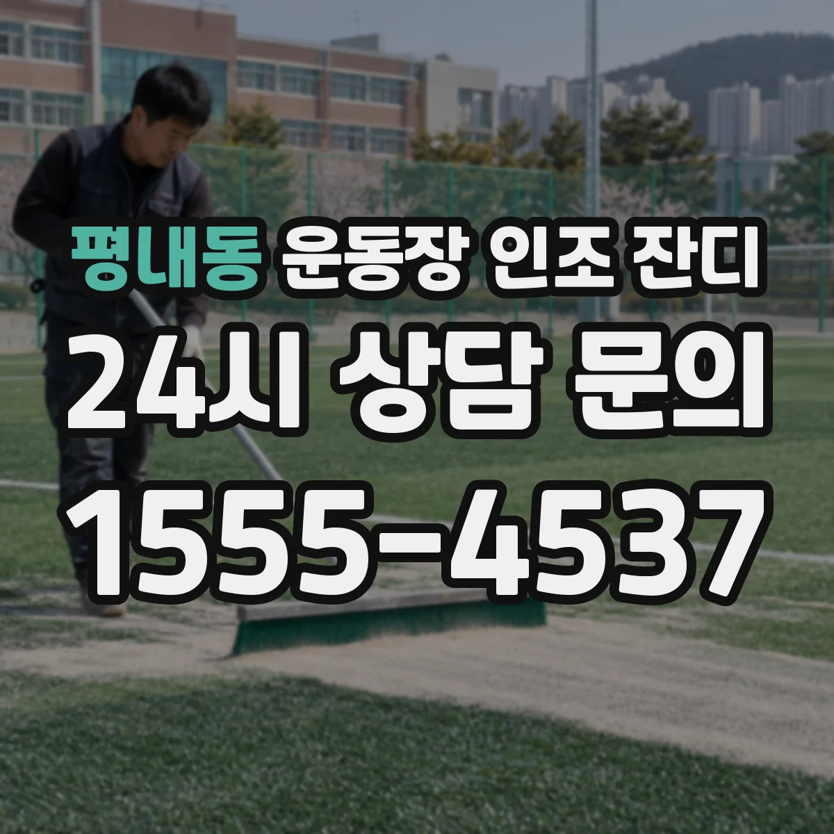 평내동 운동장 인조 잔디