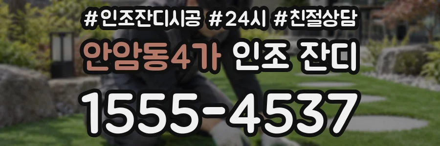 안암동4가 인조 잔디