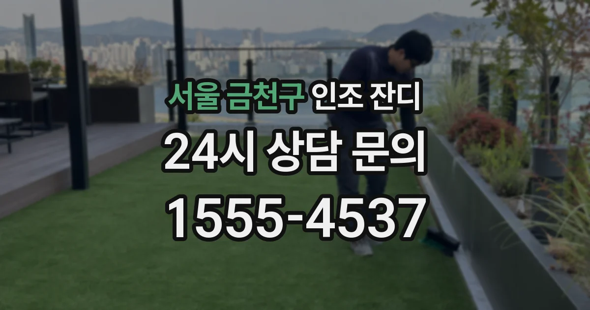 서울 금천구 인조 잔디