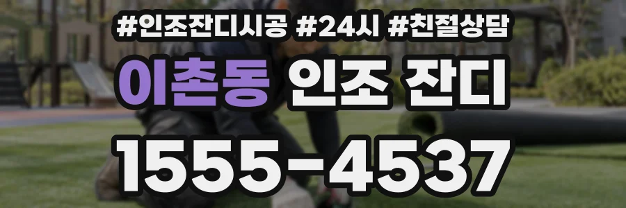 이촌동 인조 잔디