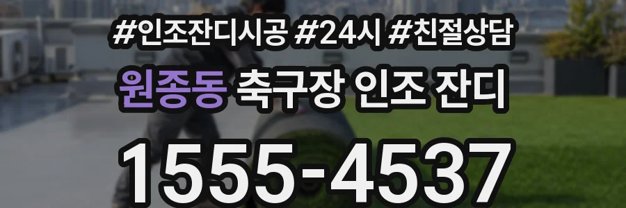 원종동 축구장 인조 잔디