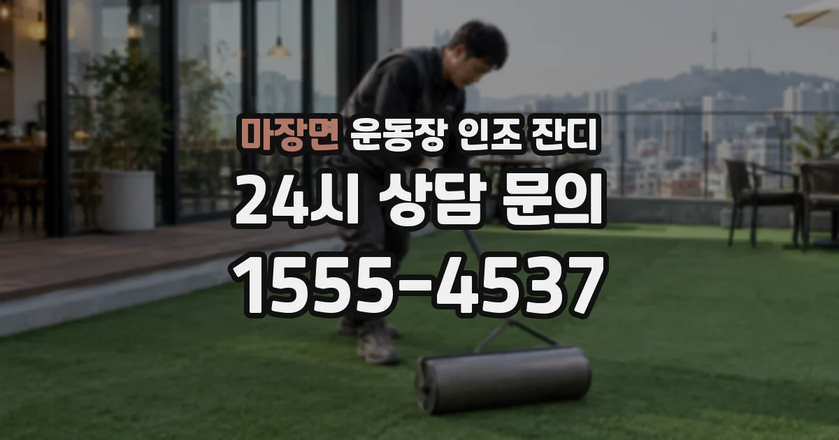 마장면 운동장 인조 잔디