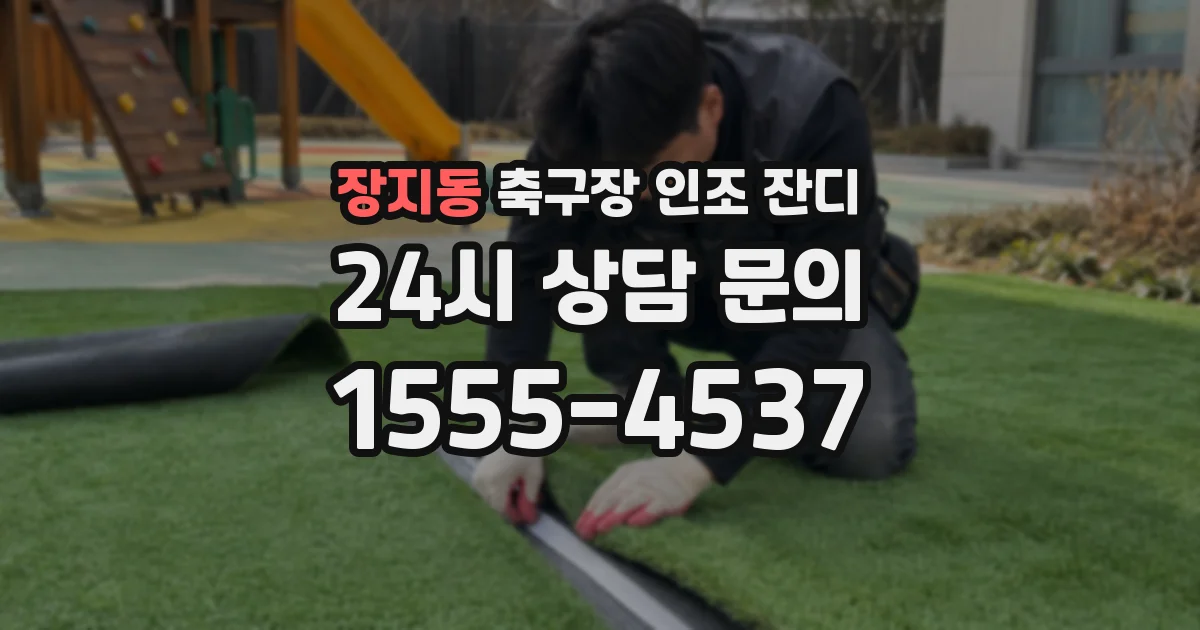 장지동 축구장 인조 잔디