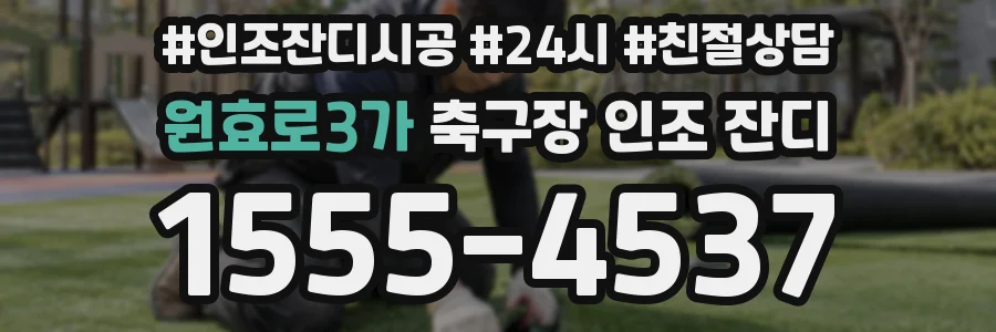 원효로3가 축구장 인조 잔디