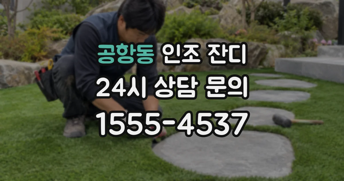 공항동 인조 잔디