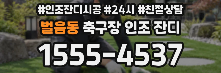 벌음동 축구장 인조 잔디