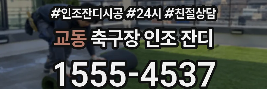 교동 축구장 인조 잔디
