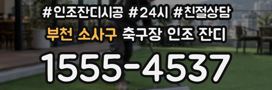 부천 소사구 축구장 인조 잔디