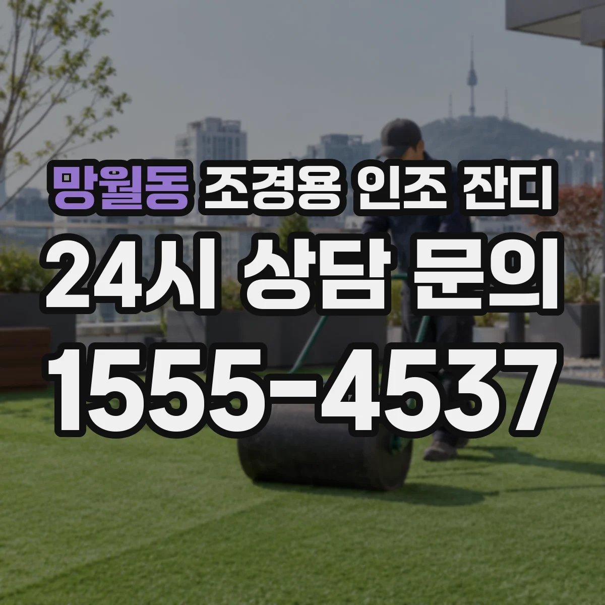 망월동 조경용 인조 잔디